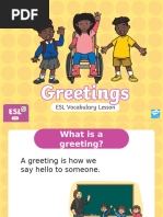 Common English Greetings Guide | PDF
