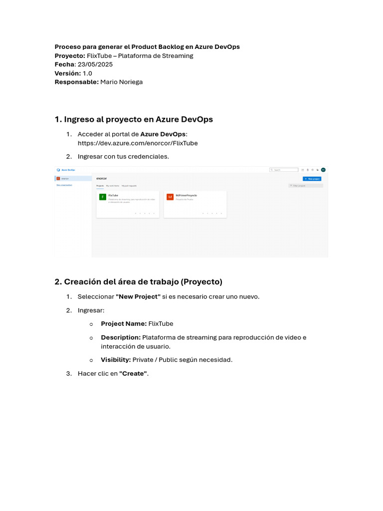 Historias de Usuario en FlixTube Azure DevOps | PDF | Software ...