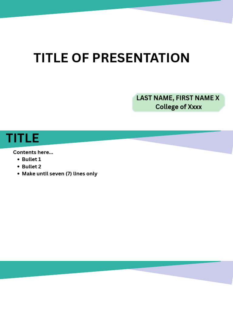 Presentation Structure Template | PDF