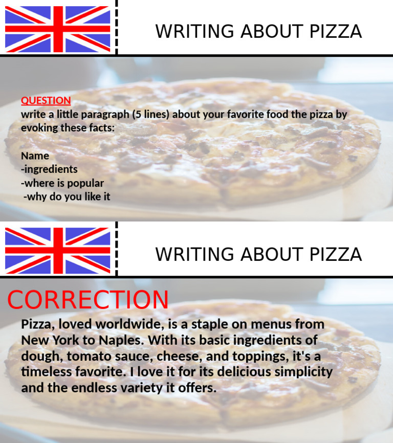 Writing About Pizza | PDF