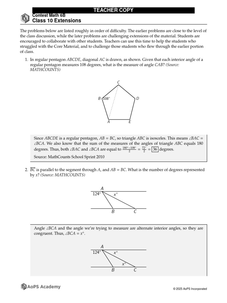 Pentagon Geometry Problem Set | PDF | Triangle | Elementary Geometry