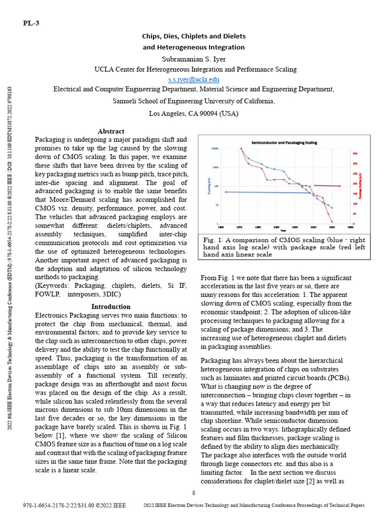 Advancements in Dielet Packaging | PDF | Semiconductor Device ...