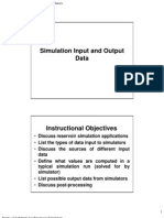 SIM: Inputs & Outputs for Reservoir Models