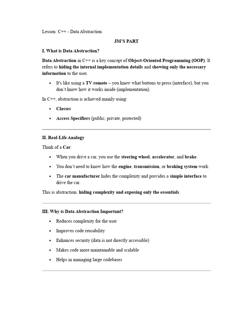 Final Lesson Week 14 Report C++ | PDF | Class (Computer Programming ...