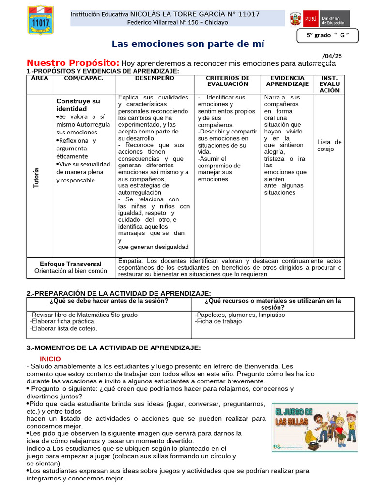 Reconocimiento de emociones en niños | PDF | Las emociones ...