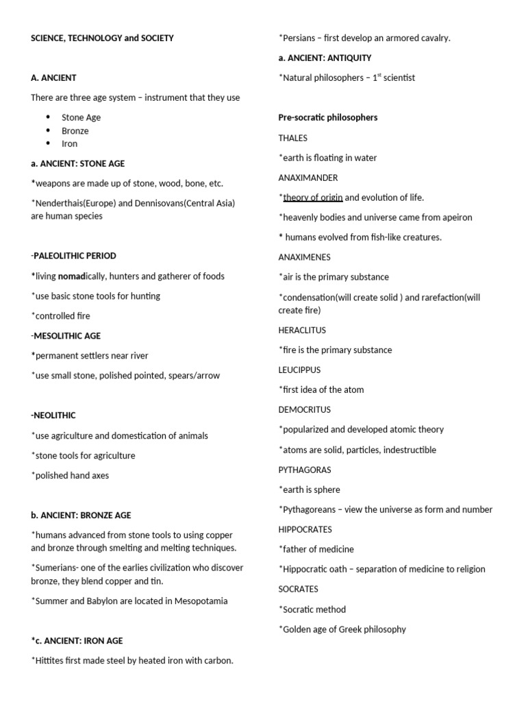 Evolution of Science and Technology Through Ages | PDF | Climate Change