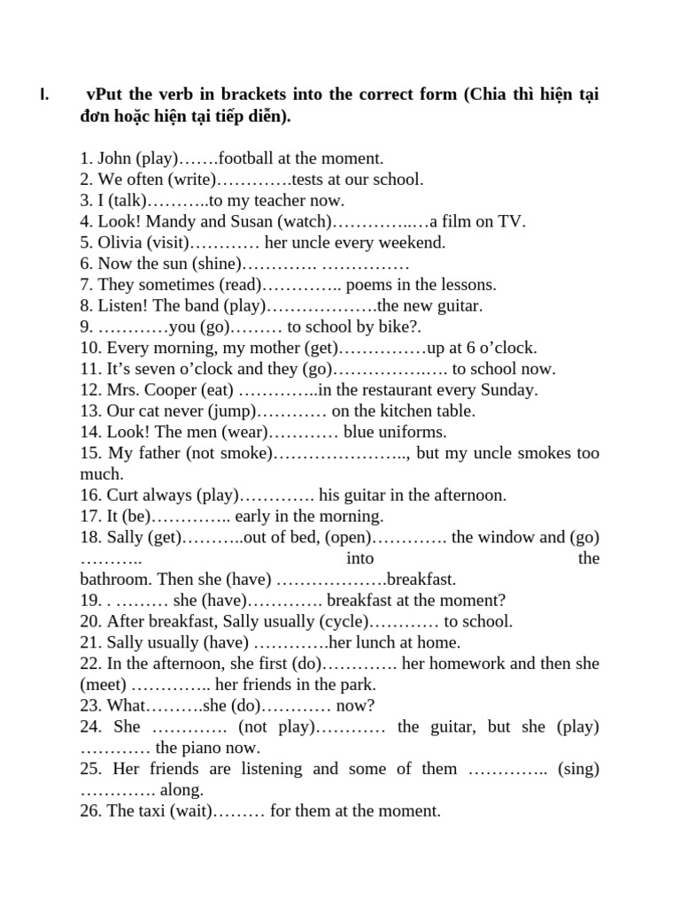 BT HTĐ&HTTD + QKĐ CT&BT Grade 6 | PDF