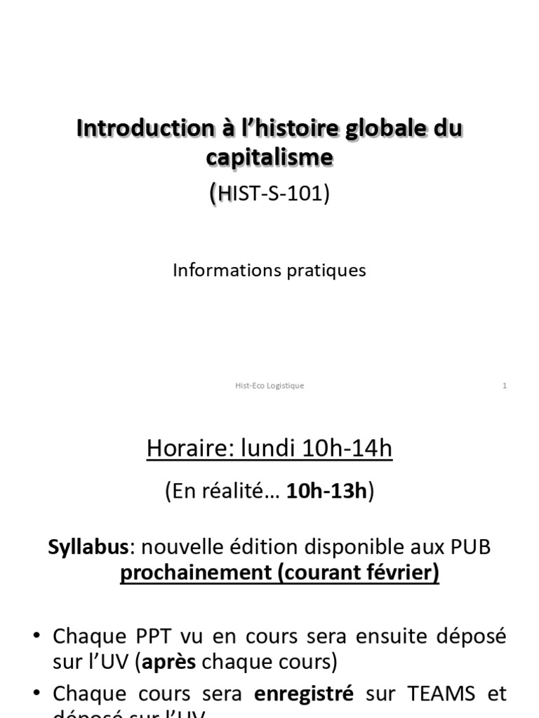 Histoire globale du capitalisme 101 | PDF | Capitalisme | Business