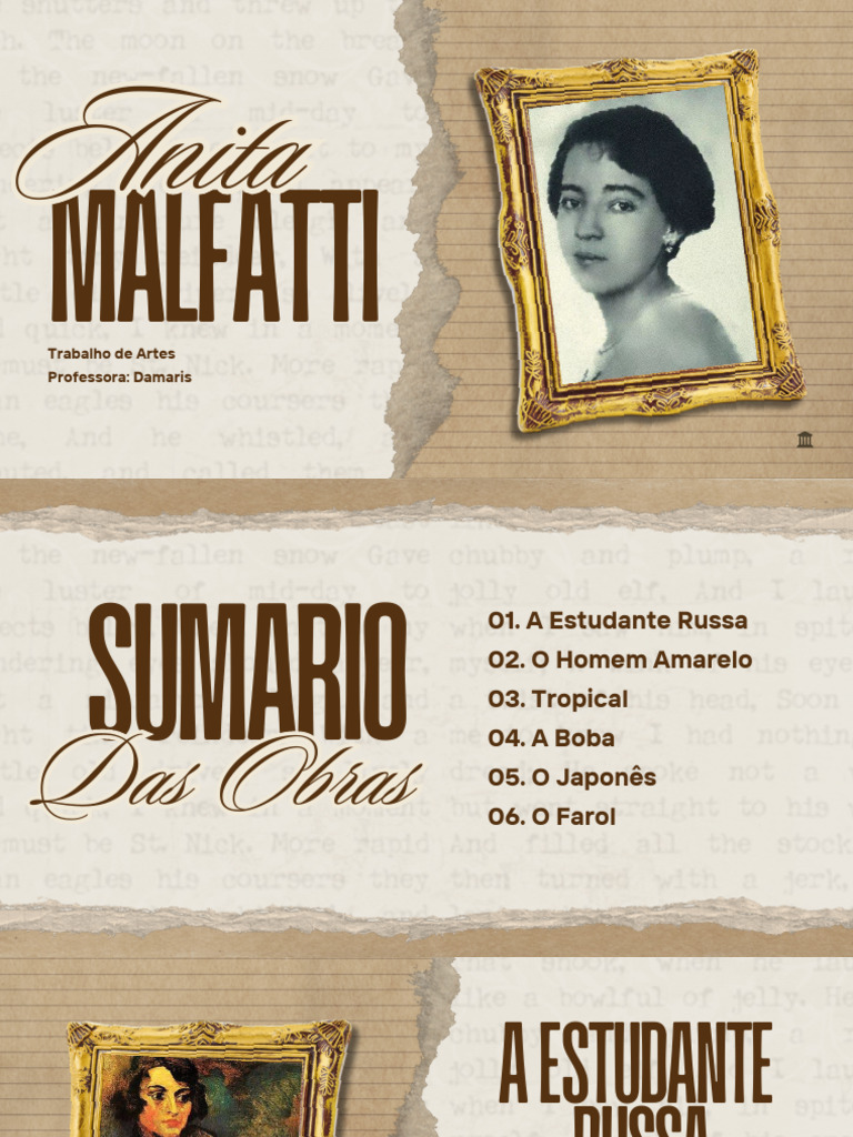 Obras de Anita Malfatti: Estudante Russa | PDF