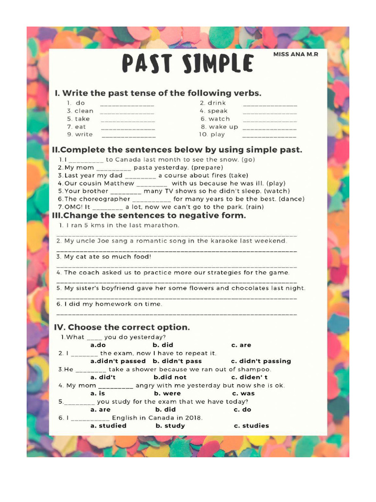 Simple Past | PDF