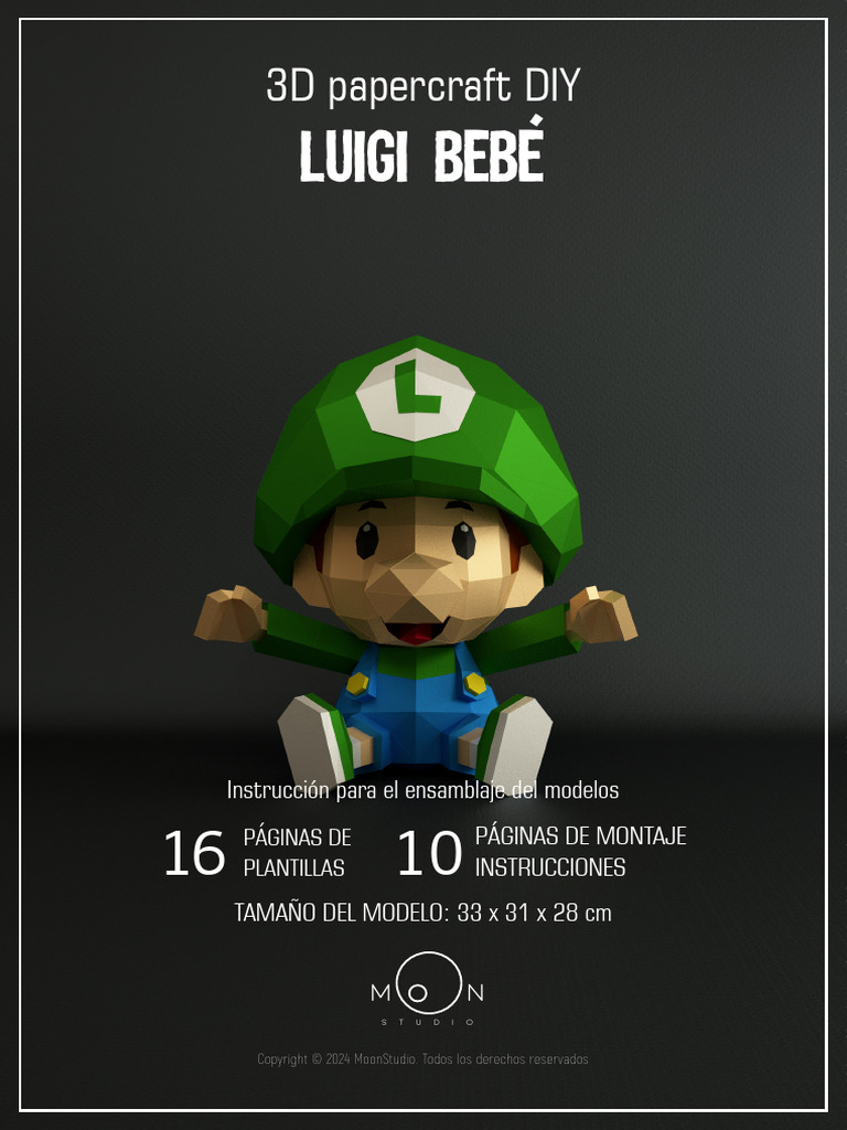 Tutorial Papercraft 3D: Luigi Bebé | PDF