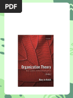 Ebook PDF) Organization Theory: Modern, Symbolic, and Postmodern