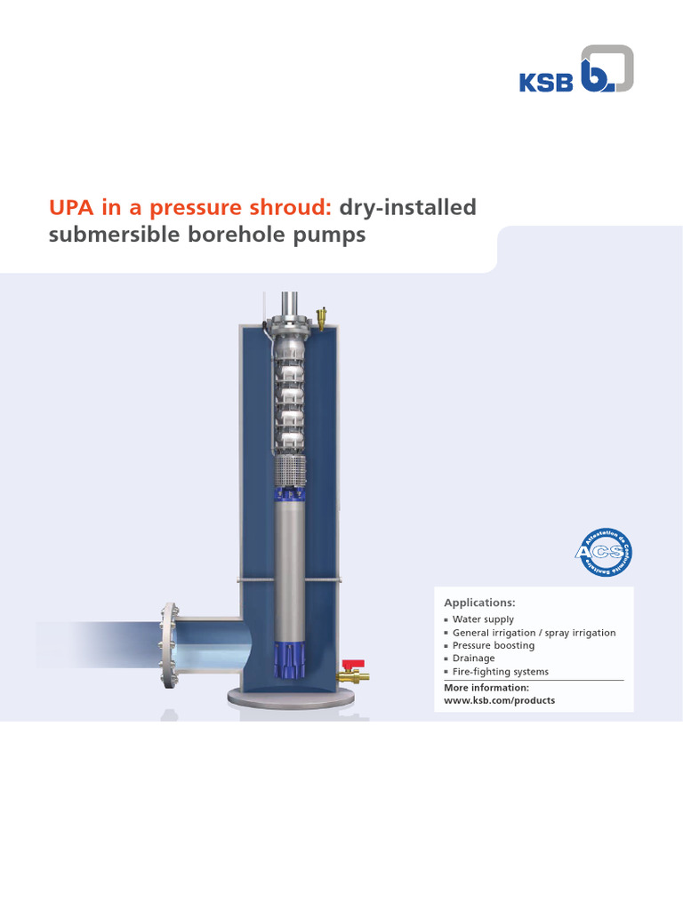 Submersible Borehole Pumps Overview | PDF | Pump | Mechanical Engineering