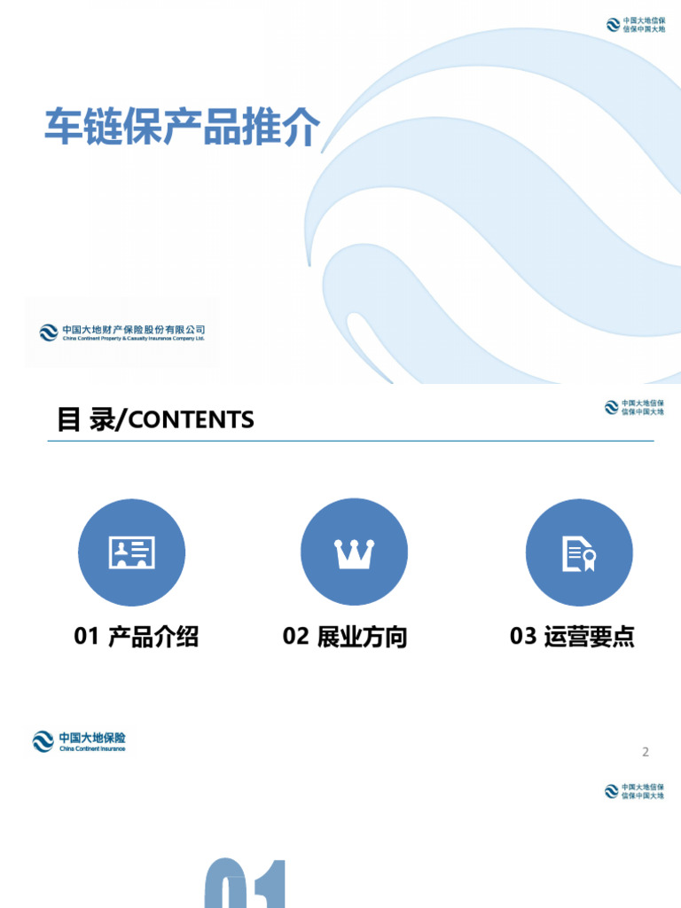车链保产品推介2021 | PDF