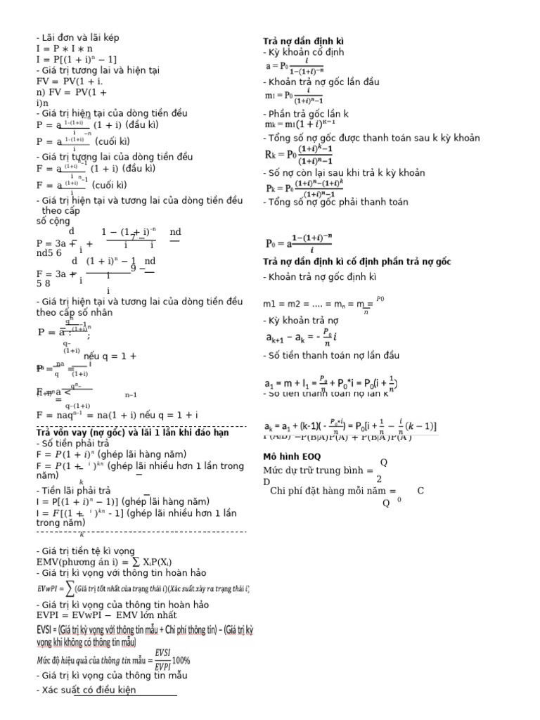 T Công TH C | PDF