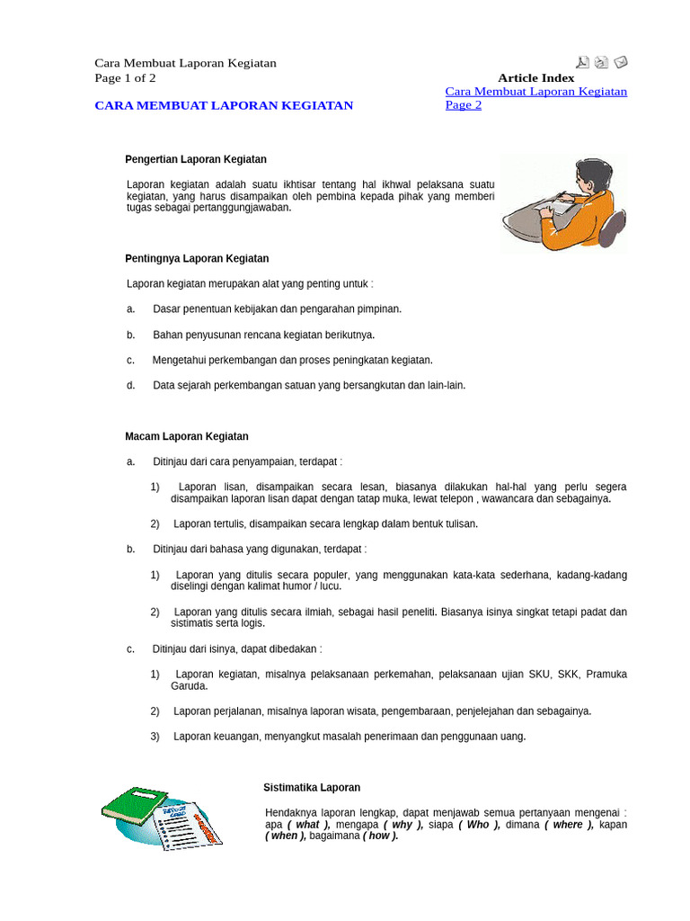 Cara Membuat Laporan Kegiatan | PDF