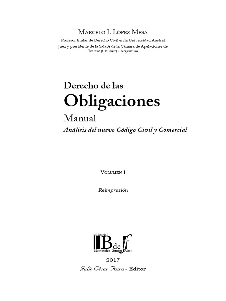 Manual de Derecho de Obligaciones | PDF | Justicia | Crimen y violencia