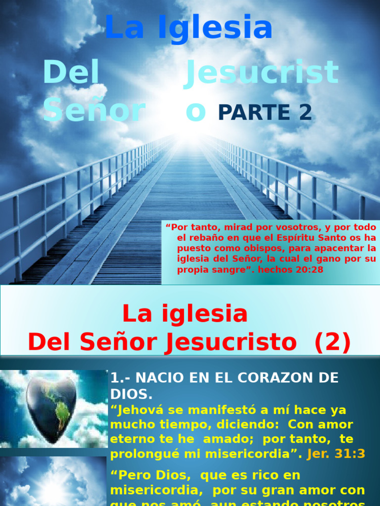 La Iglesia del Señor Jesucristo: Fe y Misión | PDF | Cristo (título) | Amor