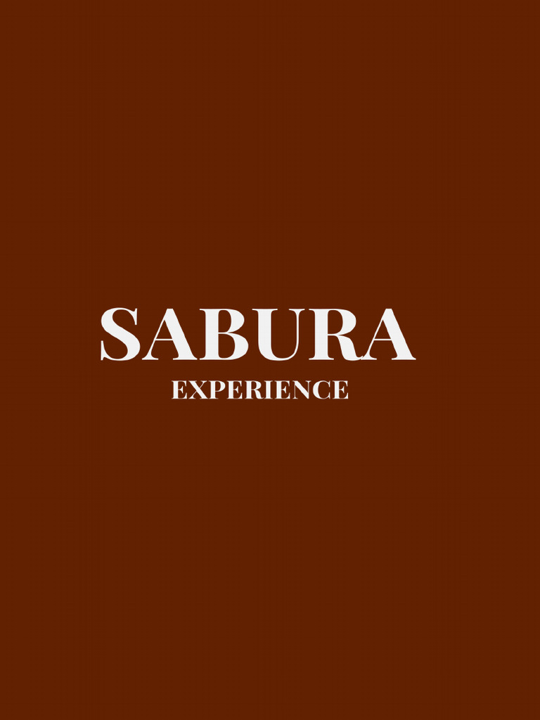 Sabura Experience | PDF