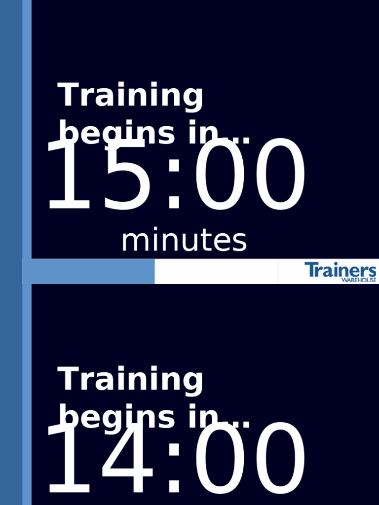 Training Countdown Timer Alerts | PDF