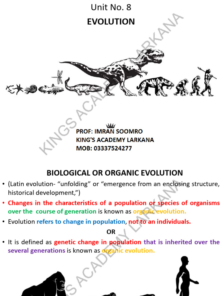Understanding Biological Evolution | PDF | Eukaryotes | Evolution