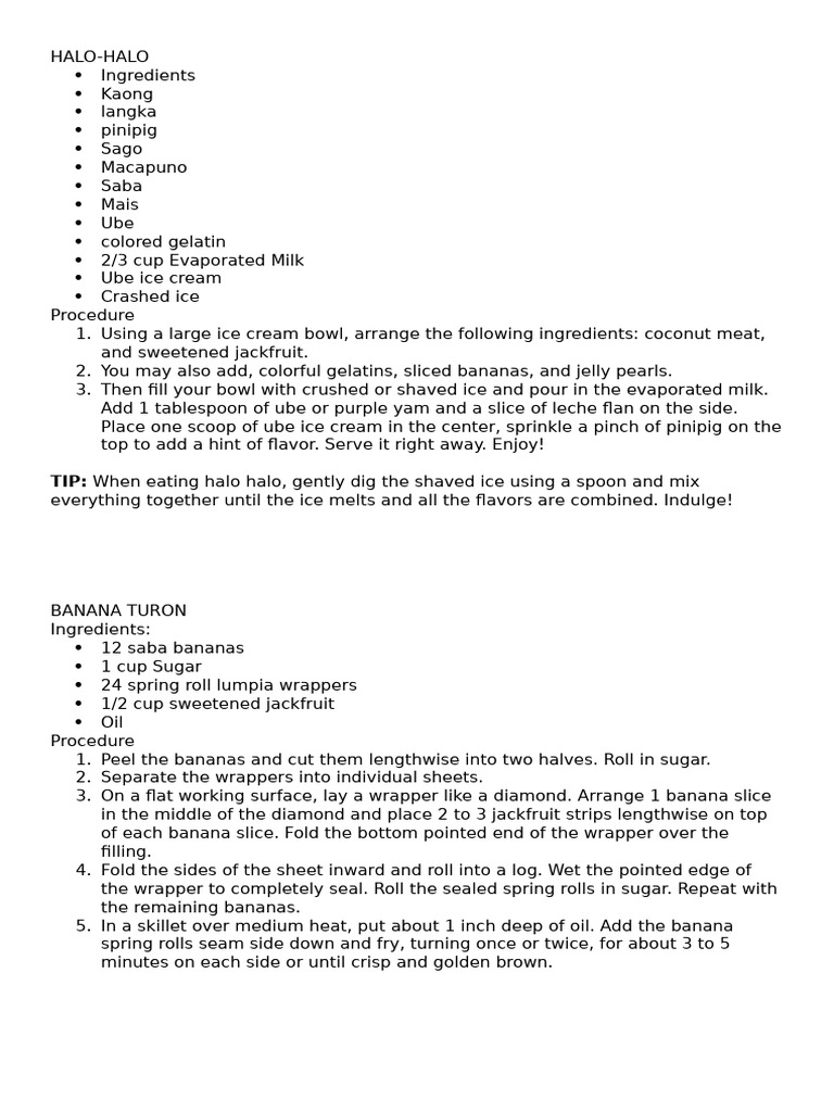 4th Performance Task | PDF | Foods | Cuisine