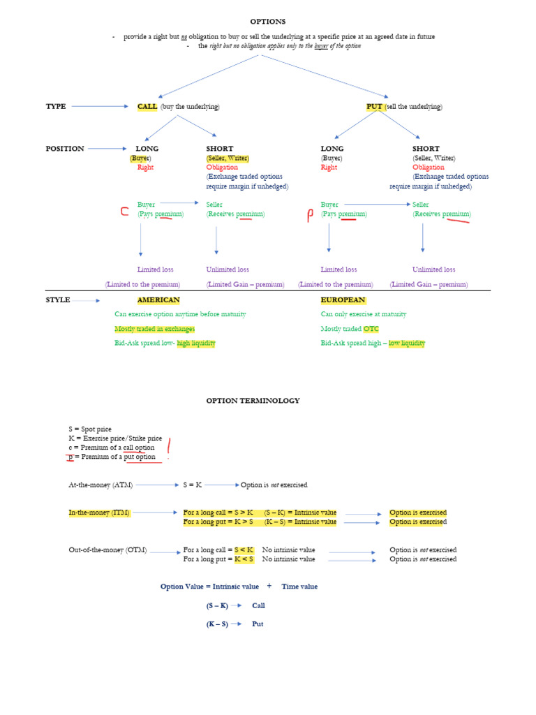 FIN30014 Lecture Notes Topic 5 Part I | PDF | Option (Finance) | Put Option