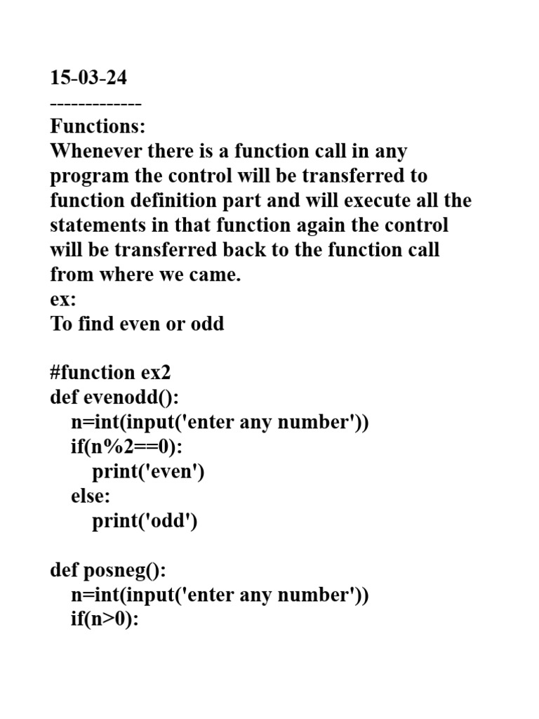 Understanding Function Basics | PDF