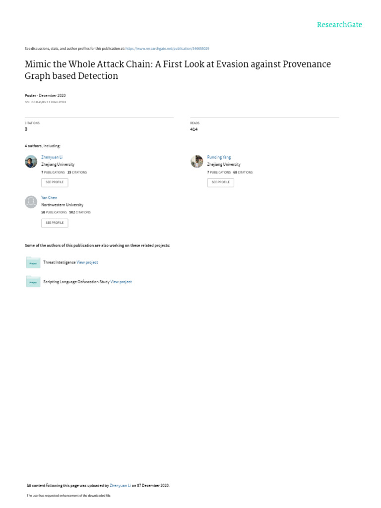Evasion Techniques in Provenance Detection | PDF