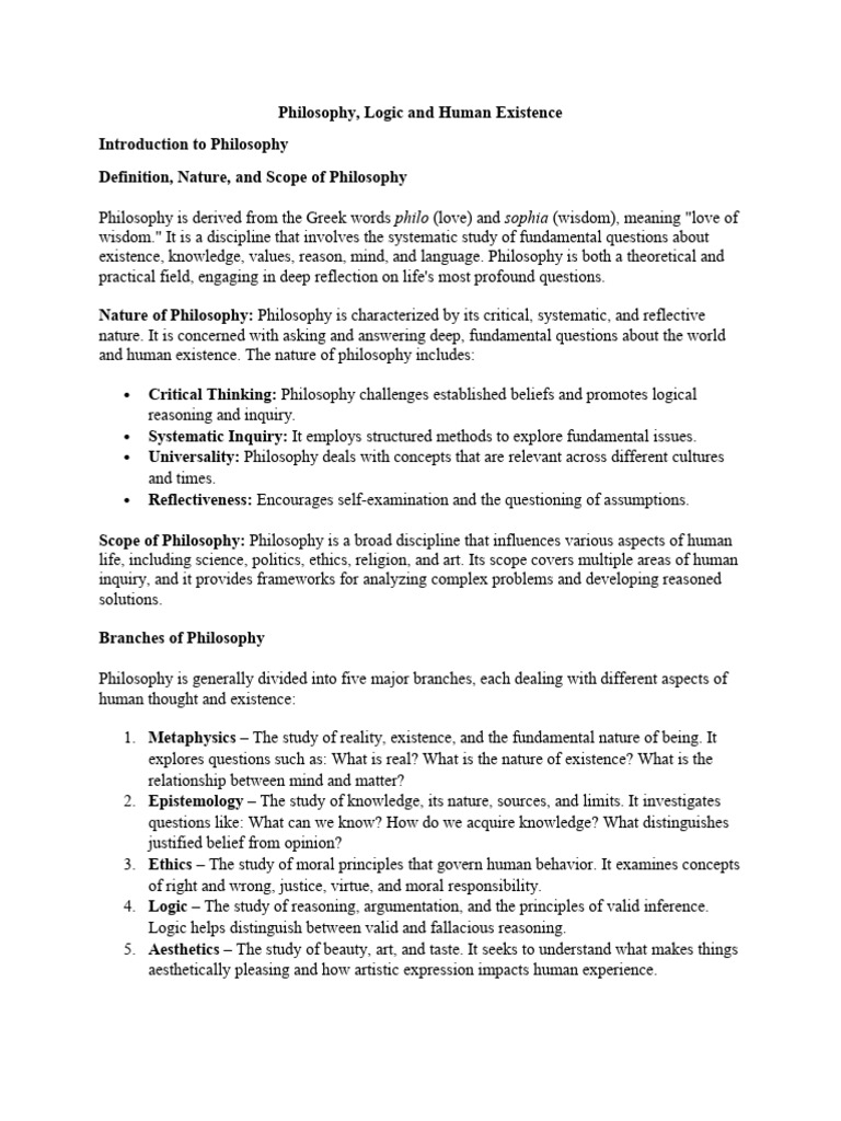 Understanding Philosophy and Its Impact | PDF | Reason | Socrates