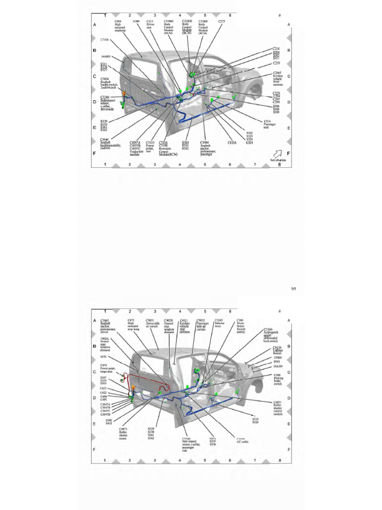 Component Location Views 01 04 Ford Ranger 2020 | PDF