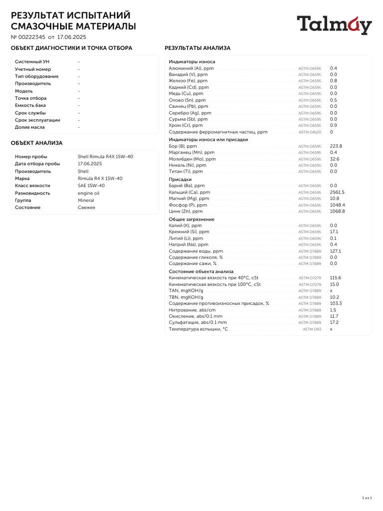 Shell Rimula R4X 15W-40 | PDF