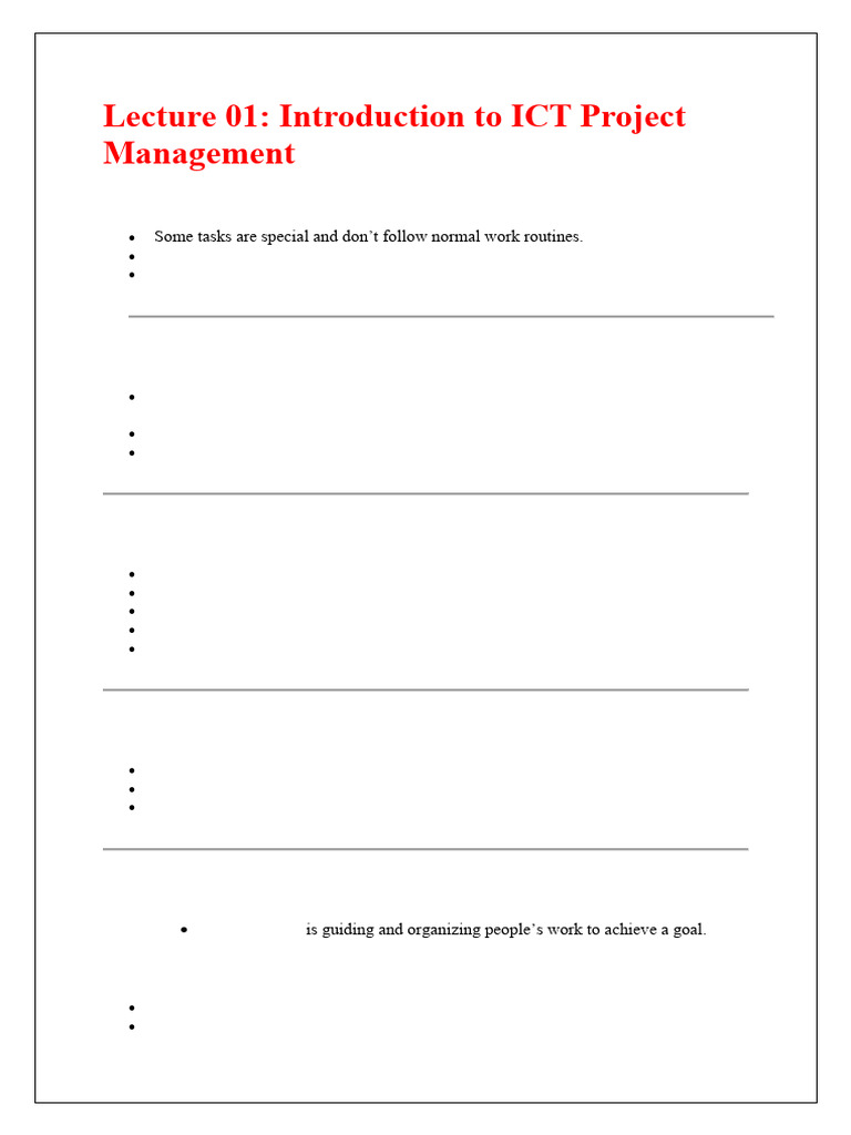 Introduction to ICT Project Management | PDF | Net Present Value ...