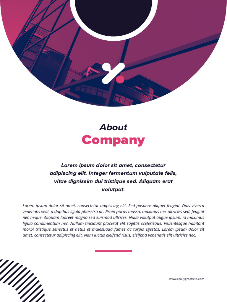 White Dark Purple Modern Bold Business Company Profile Booklet | PDF