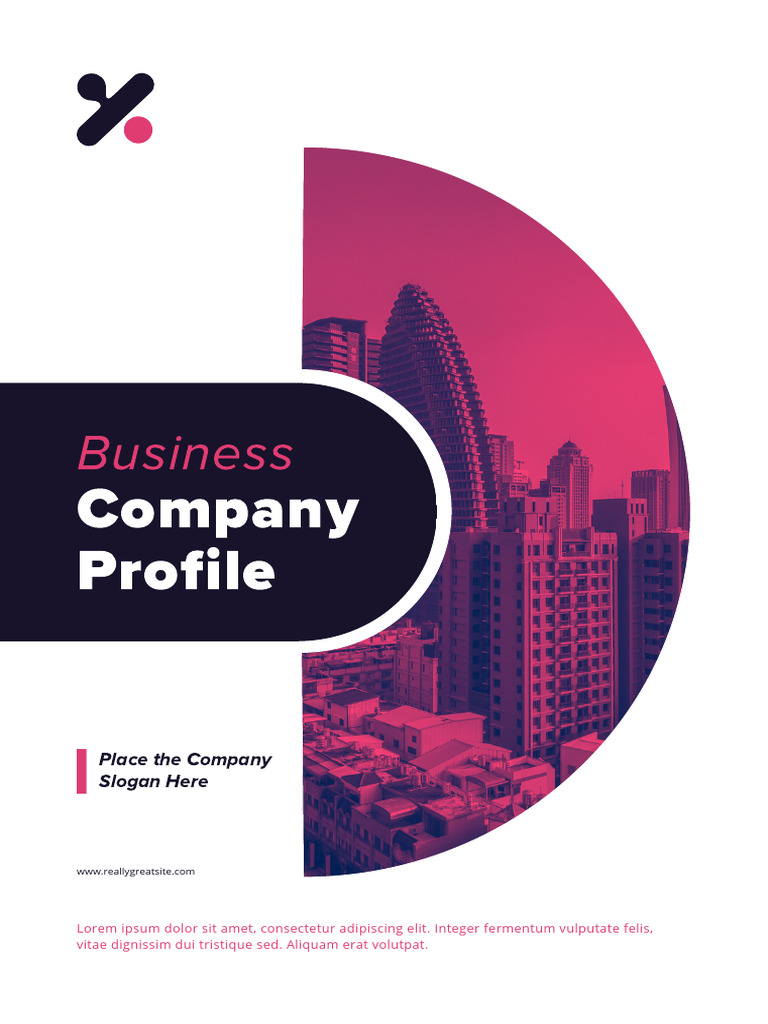 White Dark Purple Modern Bold Business Company Profile Booklet | PDF