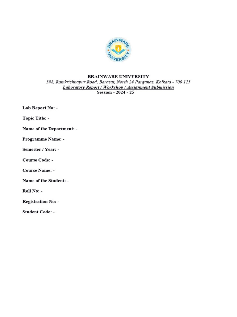 Lab Top Sheet | PDF