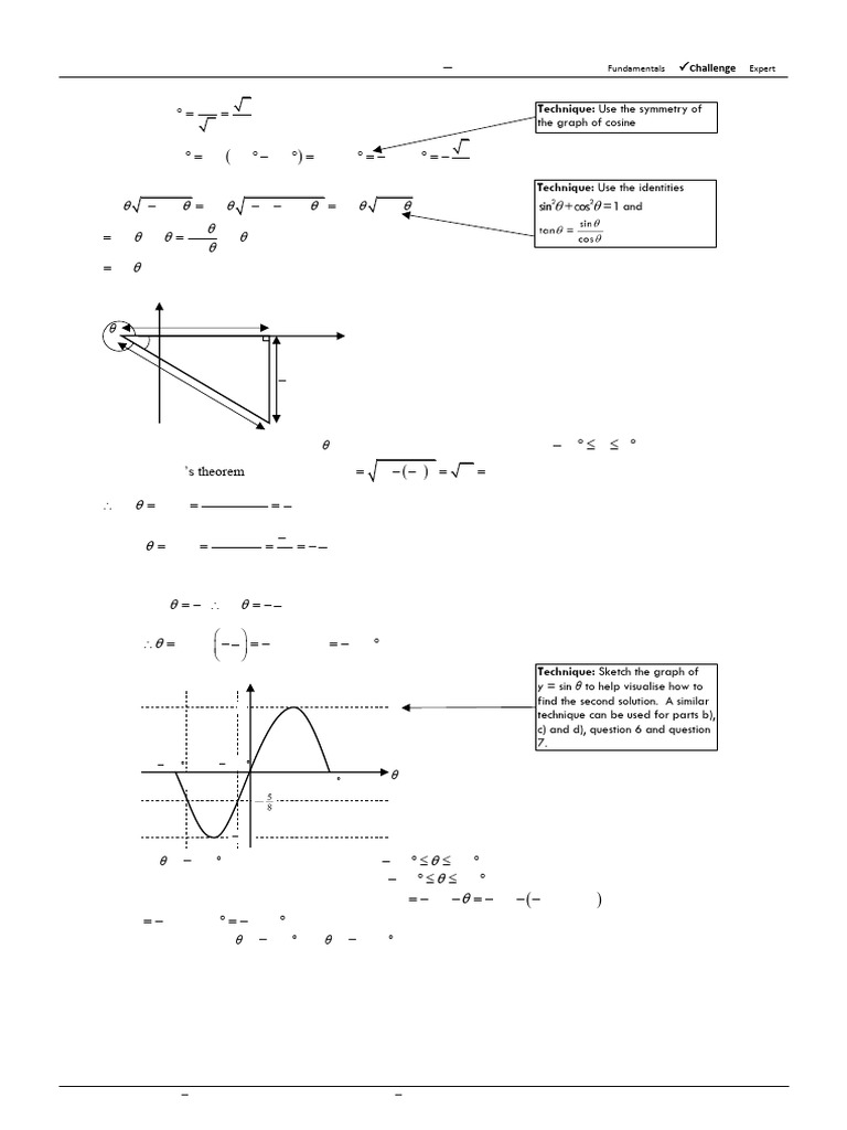 ZP1 10C Trigonometric Identities and Equations - Solutions | PDF ...