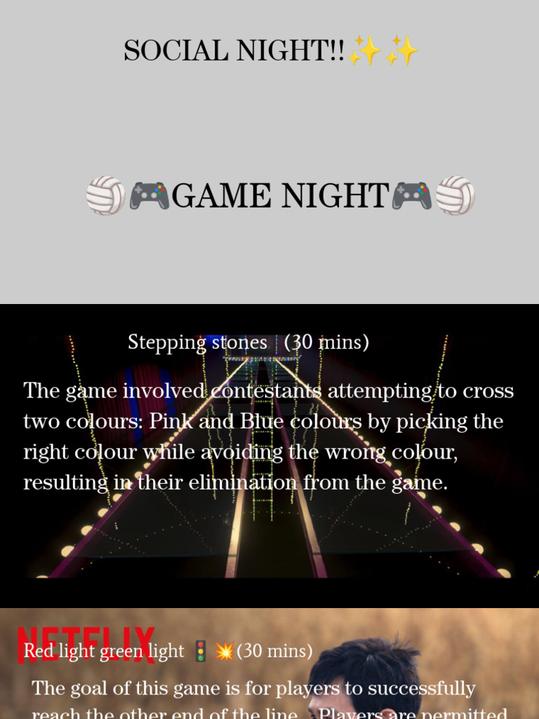 Game Night!!!?? | PDF