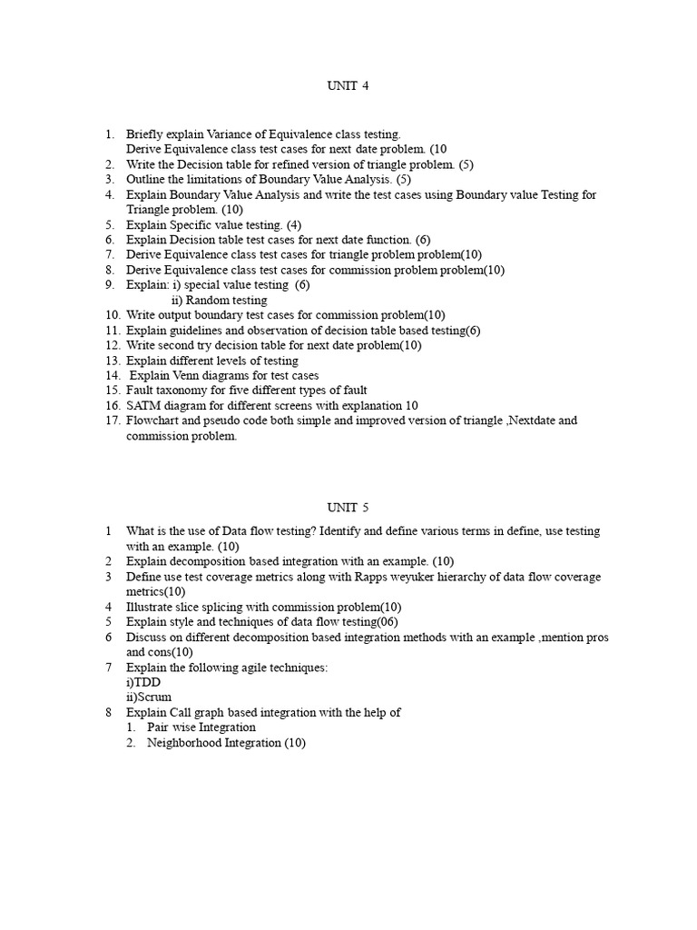 QB Unit 4 and 5 | PDF