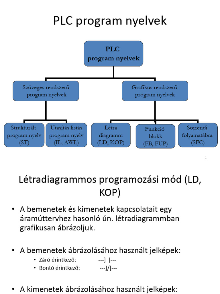 PLC Nyelvek | PDF