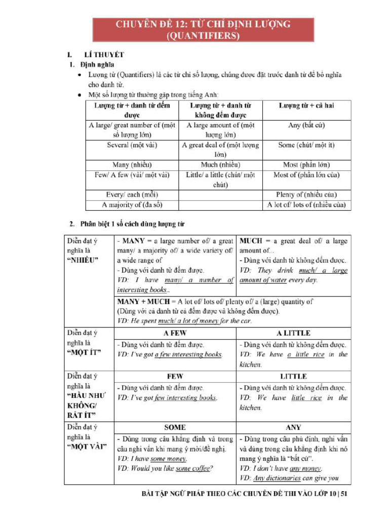 CD 12 Quantifiers | PDF
