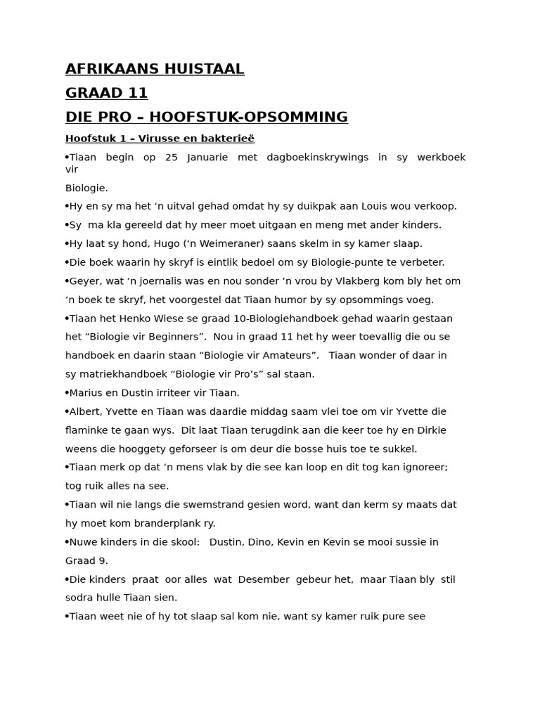 Die Pro Chapter Summary | PDF