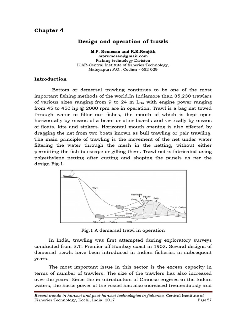 Trawl Design and Operation Insights | PDF | Fishing Trawler | Trawling