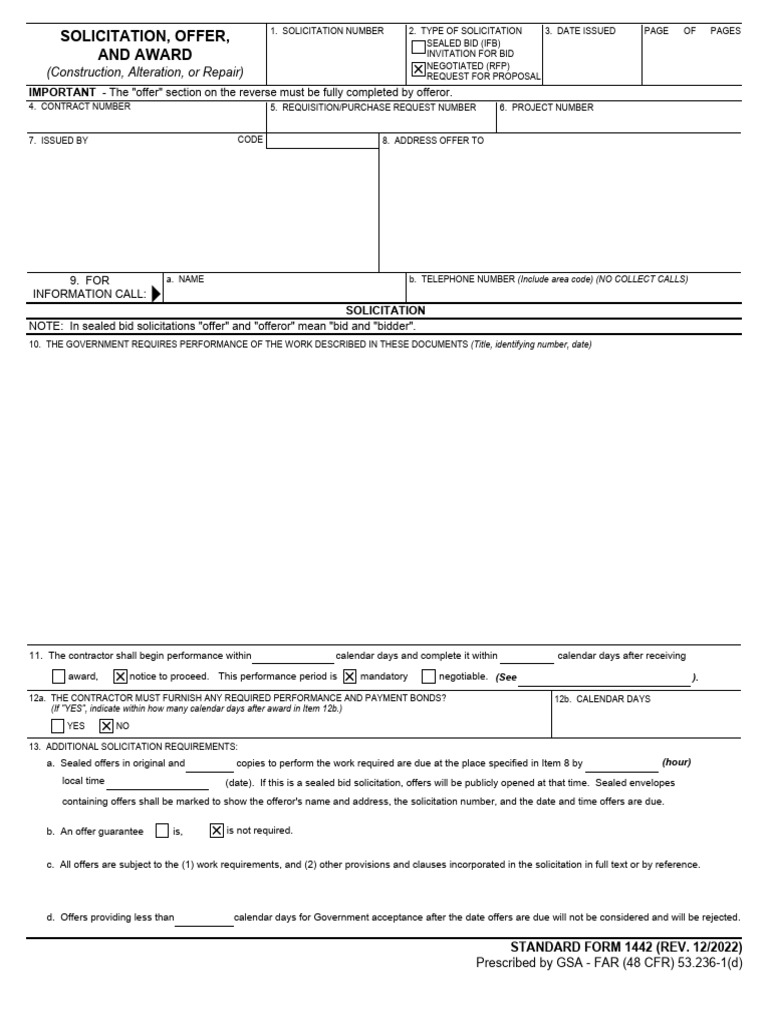 Solicitation+ +FA570225R0002 | PDF | Employment | Offer And Acceptance