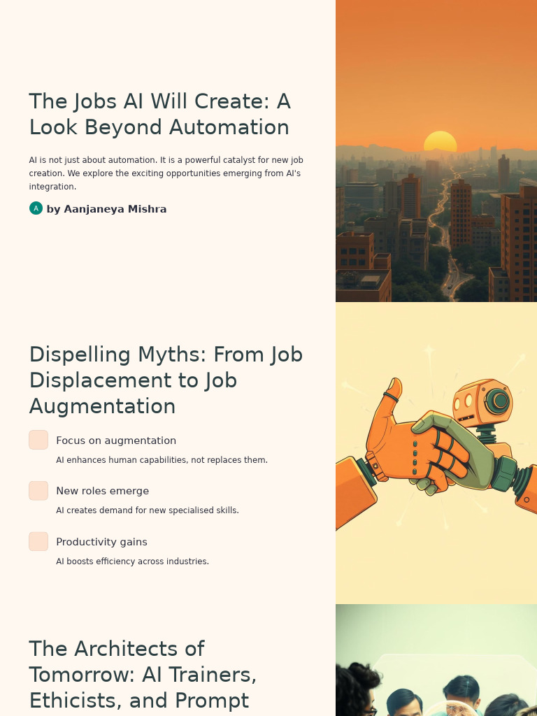 The Jobs AI Will Create A Look Beyond Automation | PDF