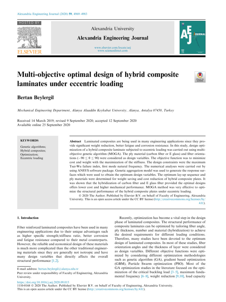 Hybrid Composite Laminate Optimization | PDF | Composite Material ...