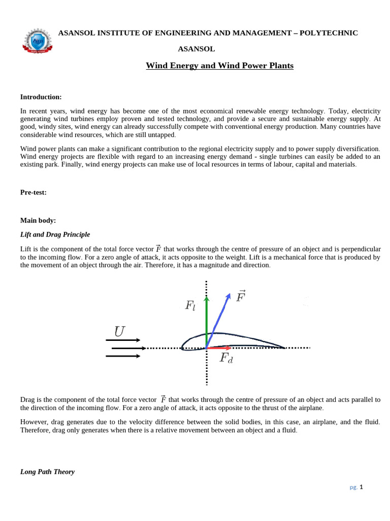 Wind Based Power Plants (Unit 3) | PDF | Electric Generator | Wind Turbine