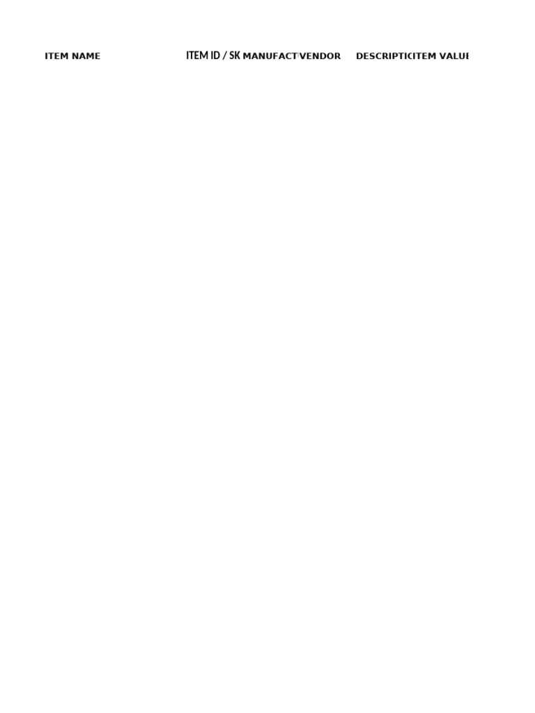 Sortly Inventory Template | PDF | Computing | Software