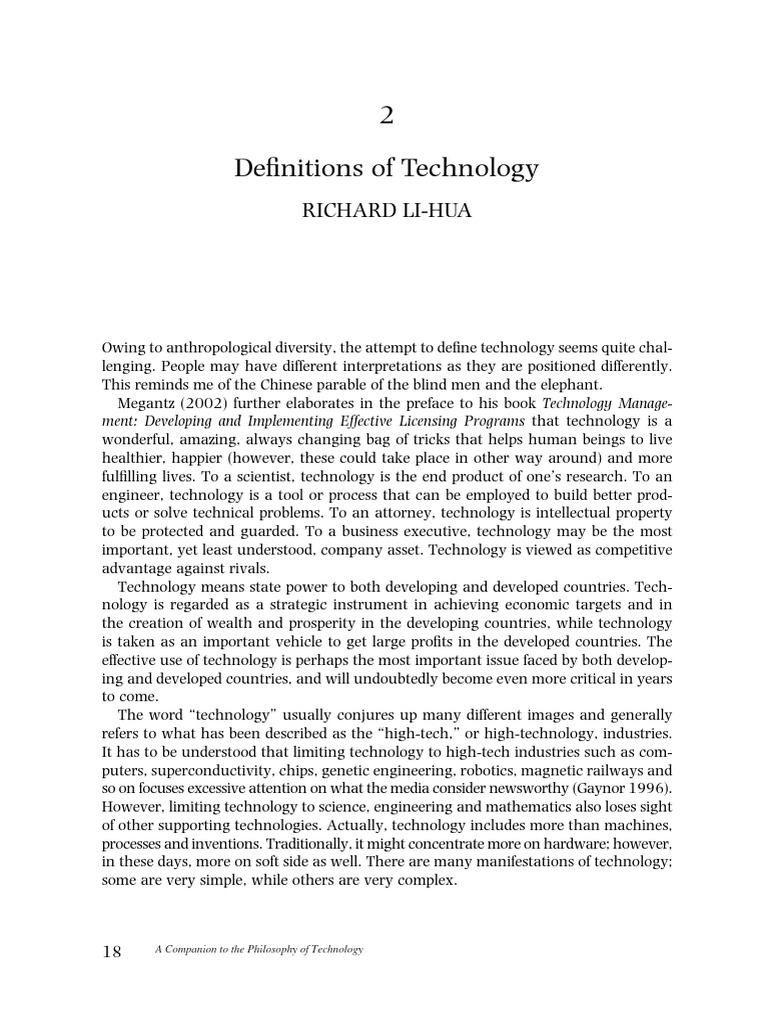 Understanding Technology Definitions | PDF | Tacit Knowledge | Knowledge