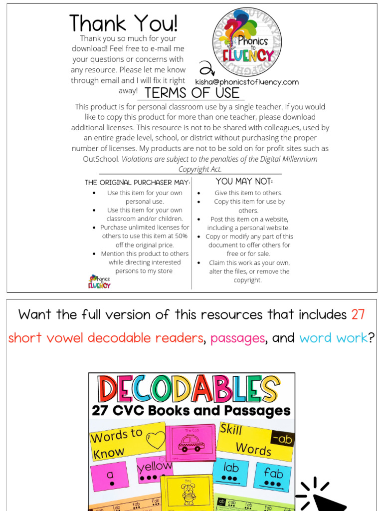 Classroom Resource Terms of Use | PDF